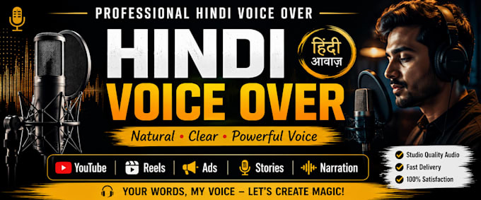 do professional hindi voice over
