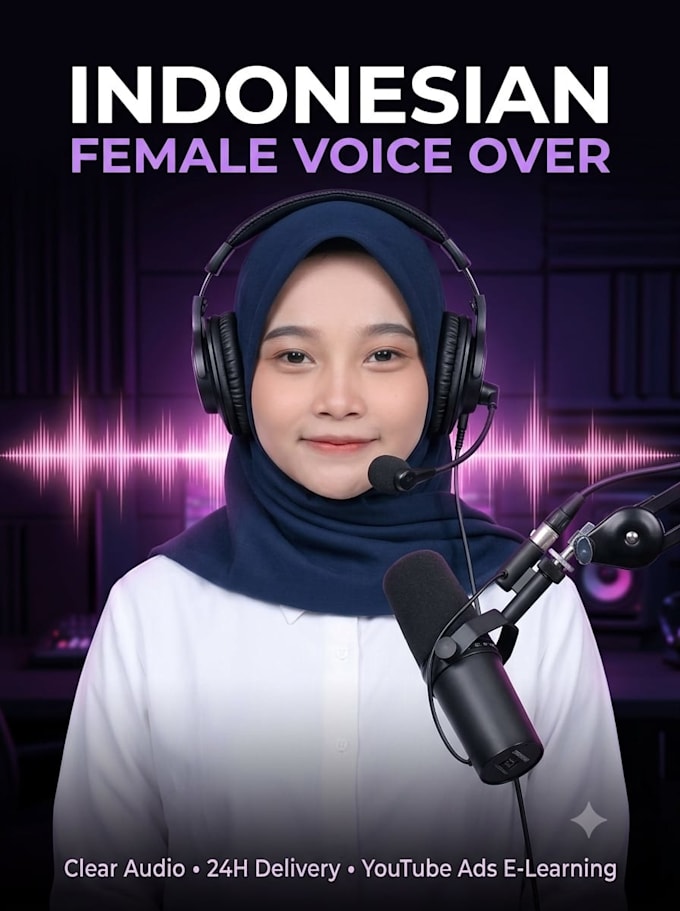 record professional indonesian voice over for your project