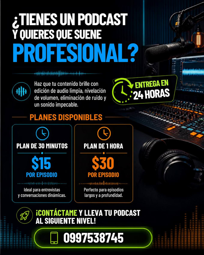 provide professional audio editing for your podcast