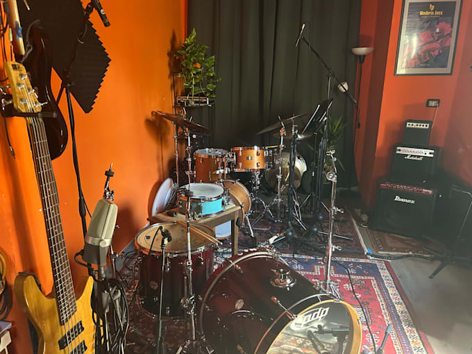 record drums in my studio