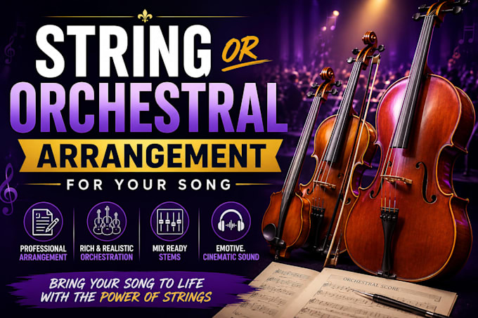compose and record top quality string quartet in your track