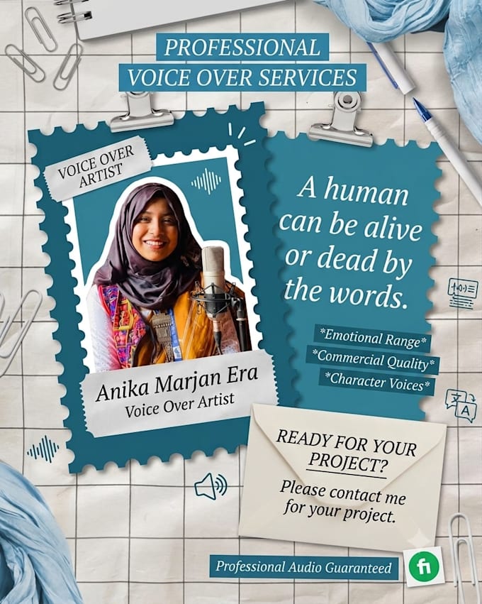 record a captivating bengali, bangla female voice over
