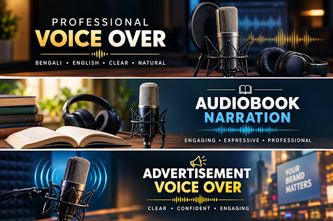 do a professional bengali voice over for your videos