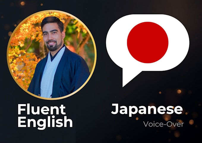do male vo in japanese, fluent english
