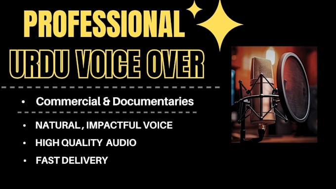 record professional urdu and hindi voice over