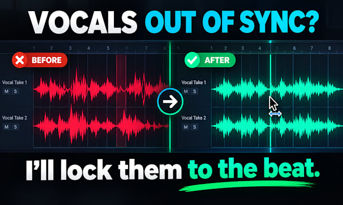 align and sync your vocal stems perfectly to the beat