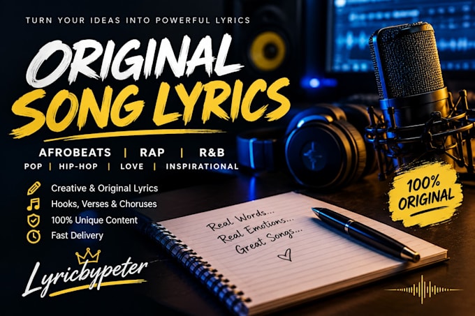 write original lyrics for your song