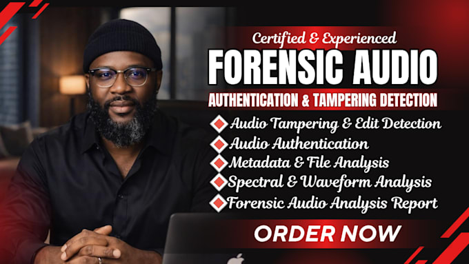 do forensic audio analysis, authentication tampering detection audio examination