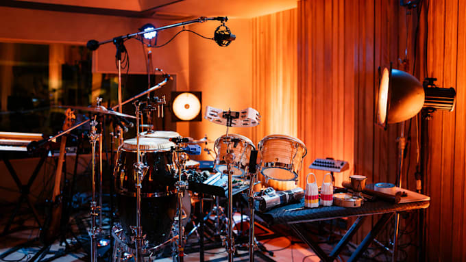 record percussion arrangement for your song