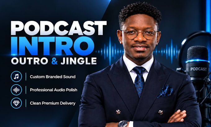 create custom podcast intro outro jingle and theme music