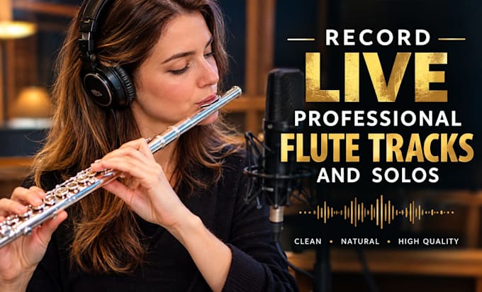 record live professional flute tracks and solos