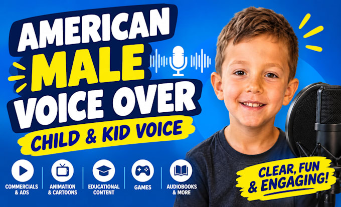 record a british child voiceover and kid voice acting