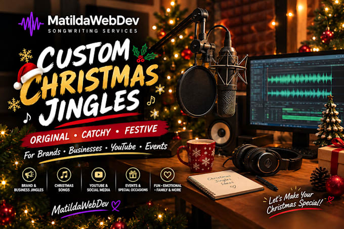 write a custom christmas jingle or festive song