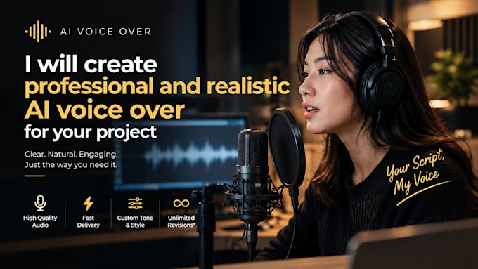 create realistic ai voice over for your project