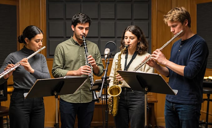 record flute, piccolo, clarinet and saxophone