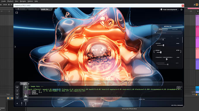 send the shaderkick vst3