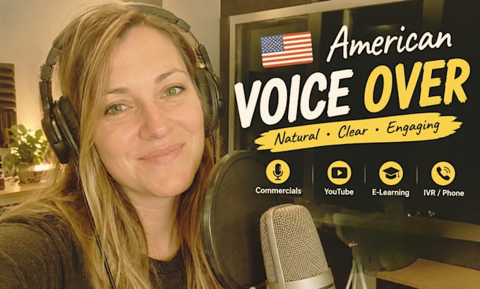 record an engaging american commercial voice over