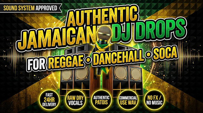 create authentic jamaican accent dj drops for dancehall reggae mixes