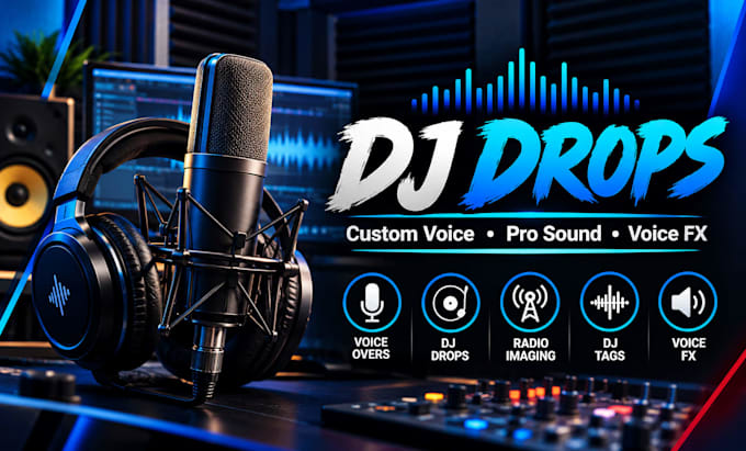 create professional dj drops and tags with custom voice effects