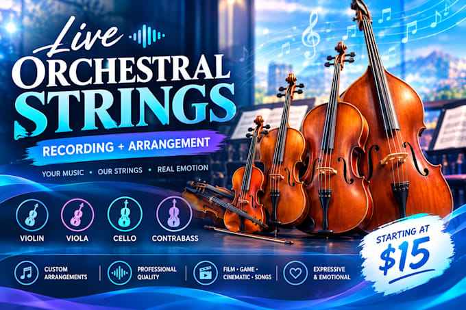 record live orchestral strings and create custom string arrangements