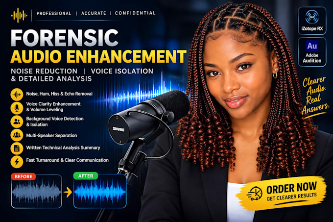 do forensic audio enhancement noise reduction voice isolation an detail analysis