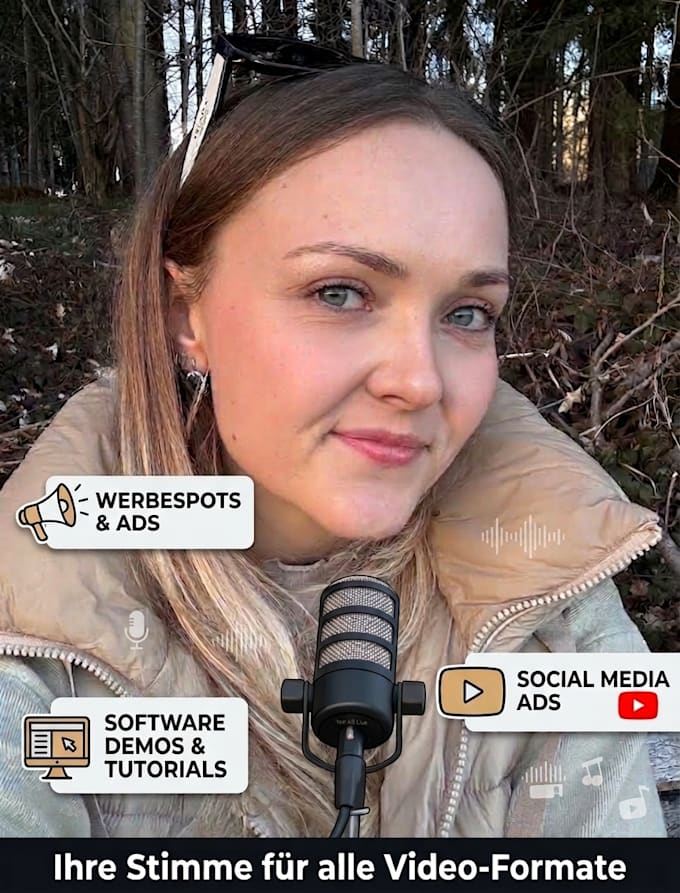 record a professional german voice over for ads and software