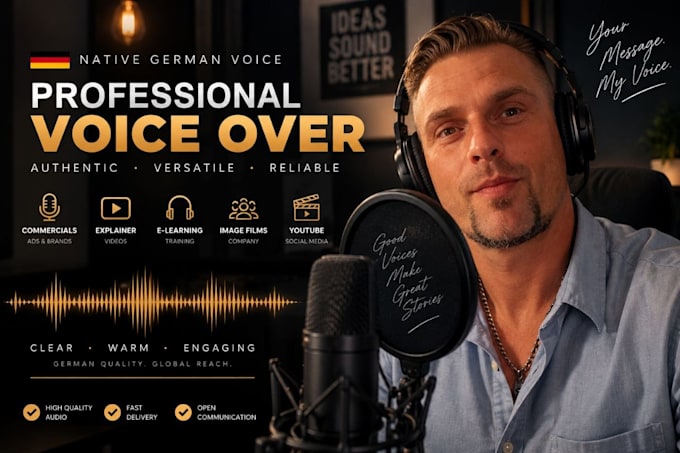record a professional german male voice over