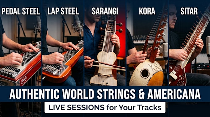 record live banjo, mandolin, erhu, ukulele, dobro, or world strings