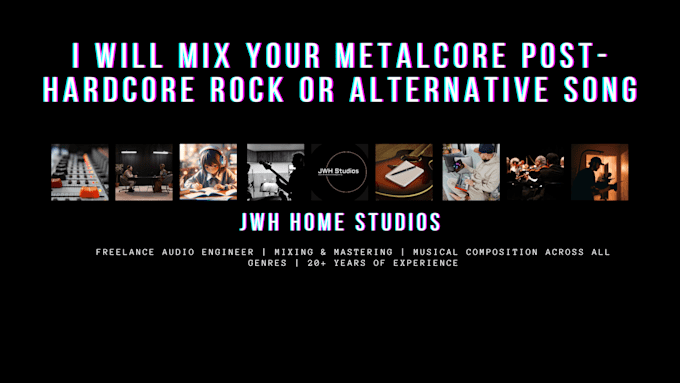 mix your metalcore post hardcore rock or alternative song