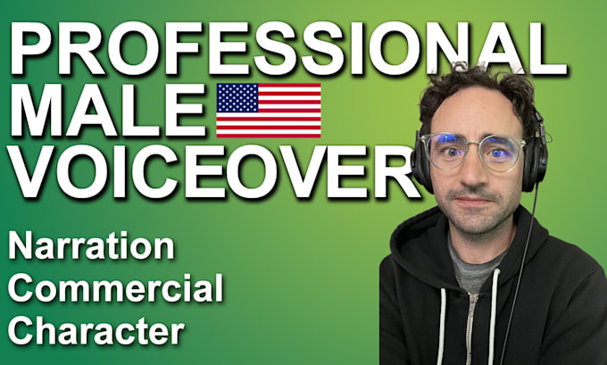 record a professional american male voice over