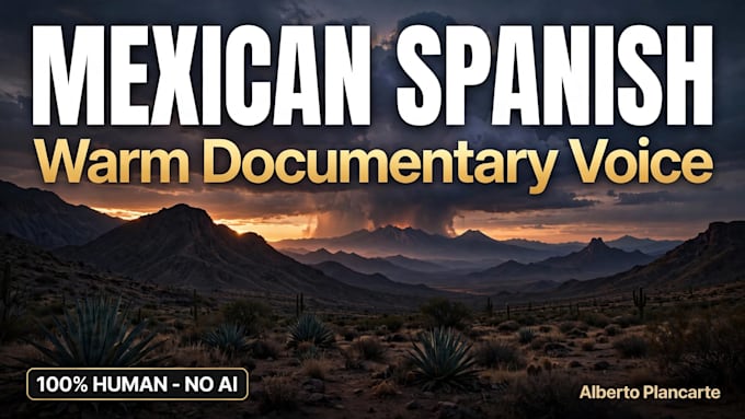 record warm inspiring mexican spanish documentary voice over