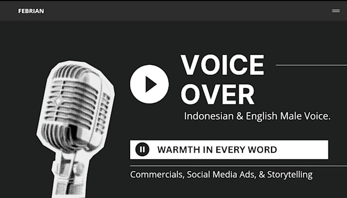 record english and indonesian voice over