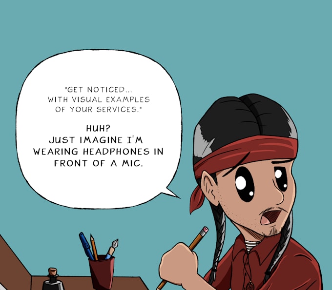 record a voice over or character voice for your project