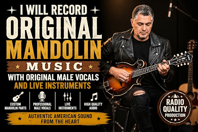 record professional mandolin and banjo for your music