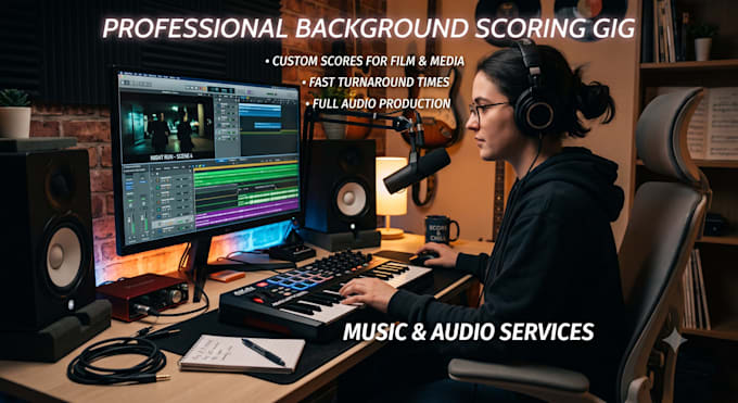 compose a professional cinematic background score and soundtrack