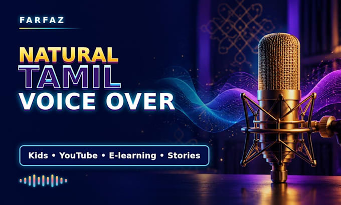 record a clear natural tamil voice over