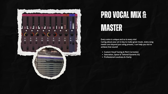 edit and mix your vocals with character