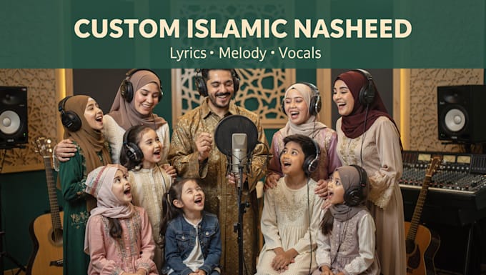 write custom nasheed lyrics and compose islamic acoustic songs