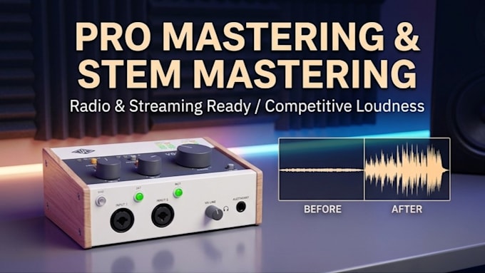 mix and master your audio stems with studio quality software