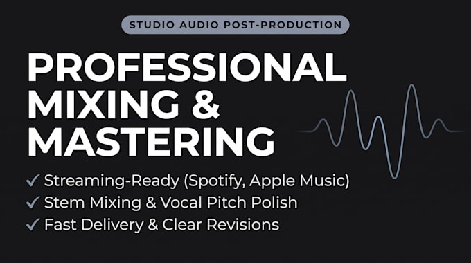 professionally mix and master your song