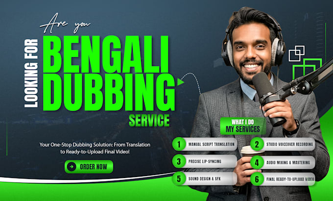 do bengali male dubbing for you content
