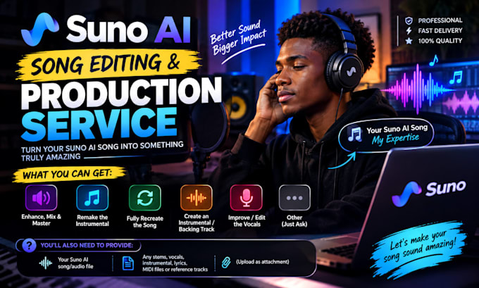 remake and recreate your suno ai song professionally