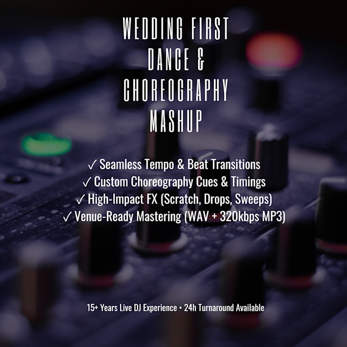 create a custom wedding first dance mashup or party mix