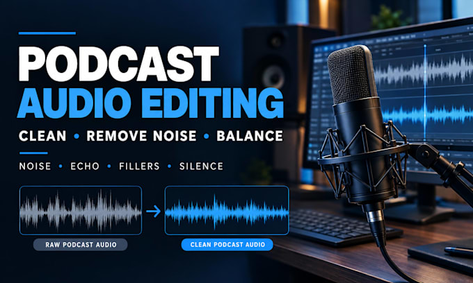 professionally edit your podcast audio and remove noise