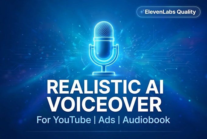 create realistic ai voice over for youtube video with elevenlabs