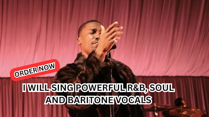 record deep dark baritone rnb vocals for your song