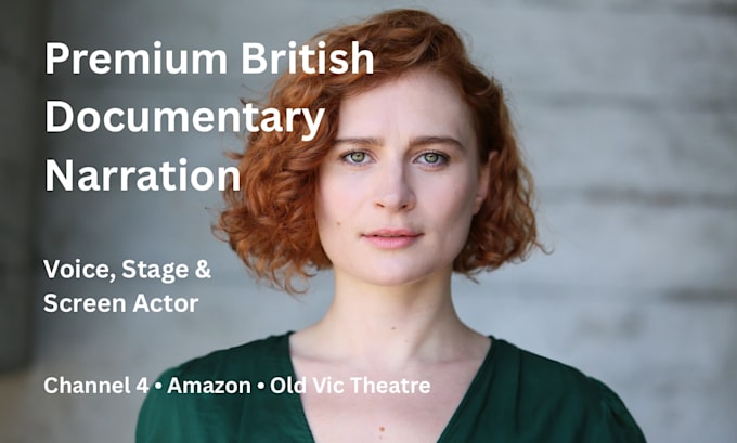 narrate your documentry with a professional british voice