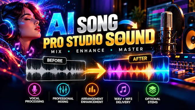 turn your ai song into a professional studio quality track