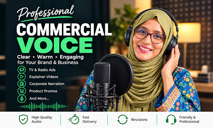 do a promotional bangla, bengali voice over
