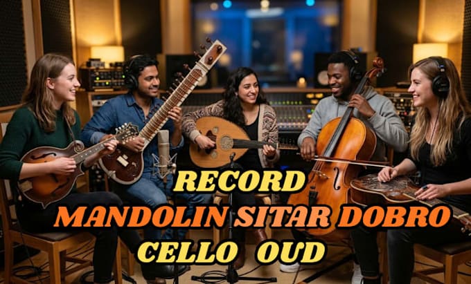 record mandolin, sitar, oud, cello, dobro for your song